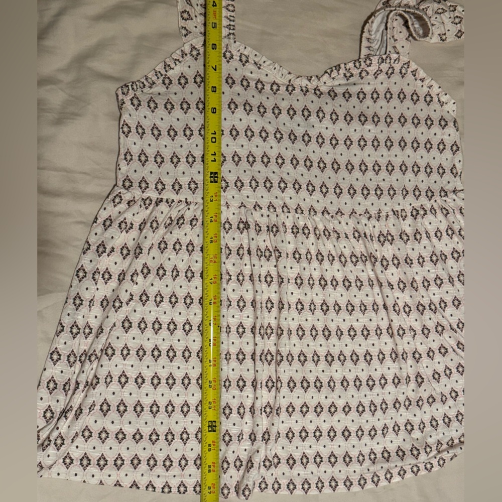 Babydoll Super Soft Slub Ruffle Shoulder Tank - Picture 7 of 7